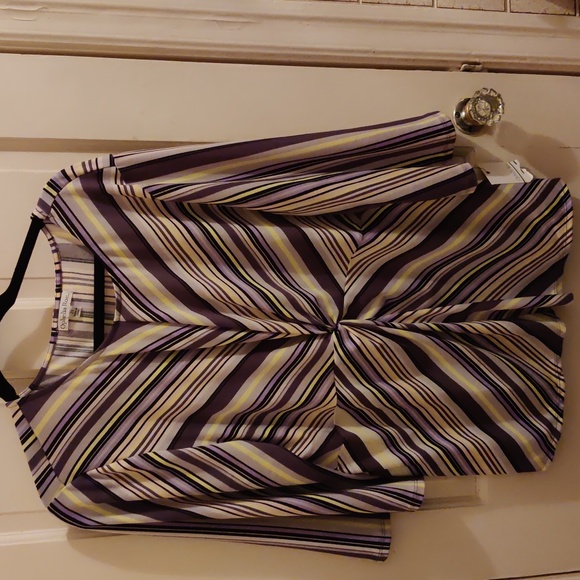 Ophelia Rose Center Twist Striped Top Size 2X - Picture 1 of 3